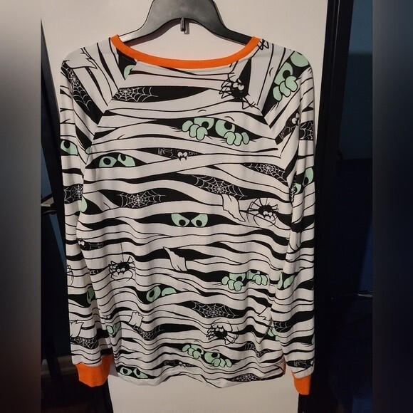 Mens 2pc Halloween pajamas GLOW in the dark. XL - Picture 2 of 7